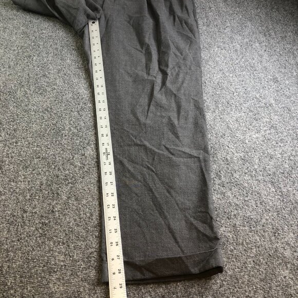 Lauren Ralph Lauren Pants Mens 36x29 Gray Pleated High Waist Y2K Wool Classic - Picture 8 of 12